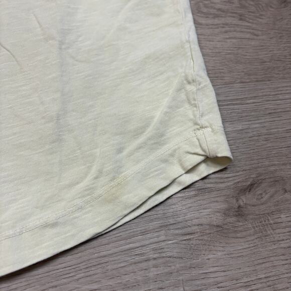 Buck Mason Curved Hem Cotton Slub Short Sleeve T Shirt Men's XL Minimalist - Picture 8 of 11